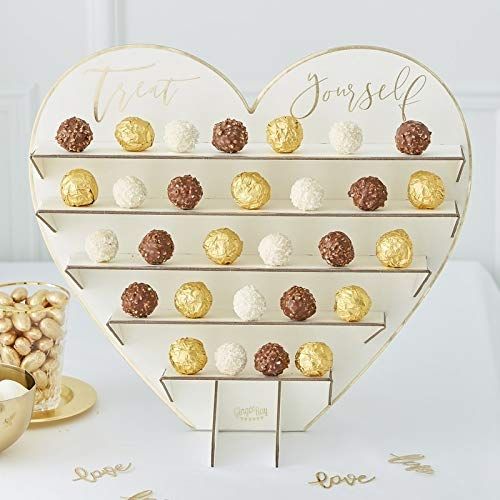  Ginger Ray Wedding Decorations Candystand Wedding Cake Stand Alternative Bridal Shower Decorations Holds 30-40 Treats 14 x 15.75