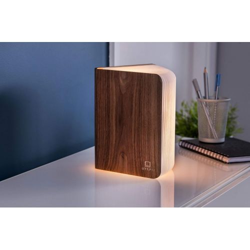  Gingko Mini Naturholz Smart Book Light - Walnuss