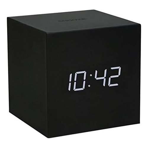  Gingko Gravity Cube Click Clock 3 x 3 Teal Alarm Clock