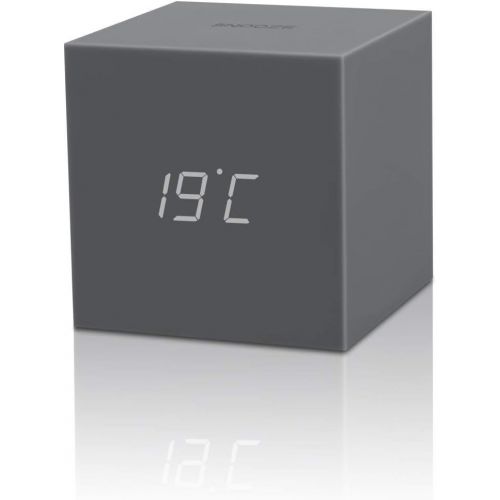  Gingko Gravity Cube Click Clock 3 x 3 Teal Alarm Clock