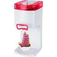 4in1 Gino Gelati GG-50W-A Red Softeismaschine Eismaschine Frozen Yogurt-Milchshake Maschine Flaschenkuehler