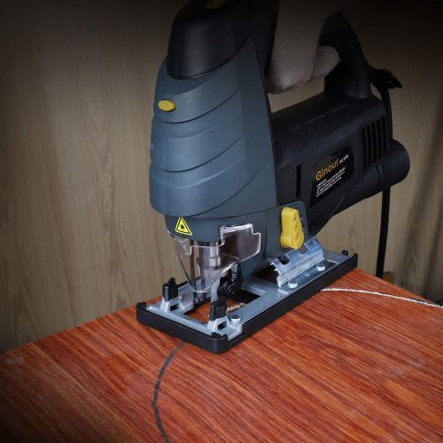  [아마존핫딜][아마존 핫딜] Ginour 7.0A 3000SPM Jigsaw with Laser Guide & LED, 6-level Variable Speed, Bevel Angle (0°-45°), Jig Saw Set With 3PCS Blades, Scale Ruler and Carrying Case