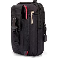 Ginsco Universal Outdoor EDC Belt Waist Bag Tactical Pouch Phone Pocket Pack Black