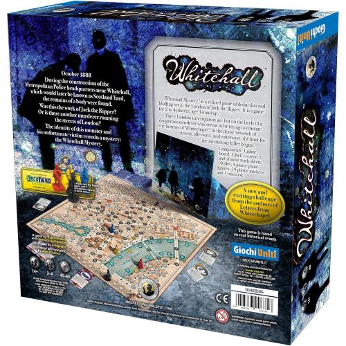  Giochi Uniti Whitehall Mystery Board Game Strategy Game for Teens and Adults Detective Board Game Fun Game for Game Night Ages 13 and up 2 to 4 Players Average Playtime 60 Minutes Made by Gioch
