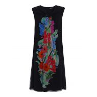 Giorgio Armani Floral silk crepe de chine dress