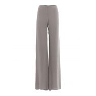 Giorgio Armani Grey crepe palazzo trousers