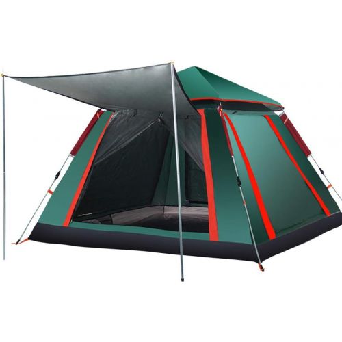  Giow Aussenzelt, Vollautomatisches Campingzelt Starke Regenfeste Sonnencreme Einlagig 3-4 Personen,B