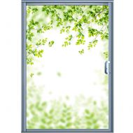 Giow Privacy Window Film Frosted Window Stickers, Super antl-UV Films Non-Adhesive Static Glass Window Cling,60x90cm(23x35in)