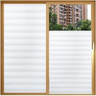 Giow 3D Privacy Window Frosted Film, No Glue Self Adhesive Window Stickers for Home Office Store Decoration,1,75x200cm(29x78in)