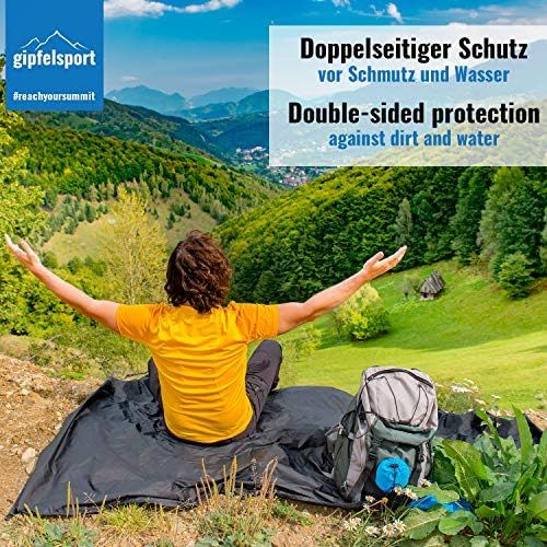  Besuchen Sie den gipfelsport-Store gipfelsport Picknickdecke - Outdoor Picknick Decke I Stranddecke, wasserdicht, waschbar, sandfrei I 200x140 cm gross