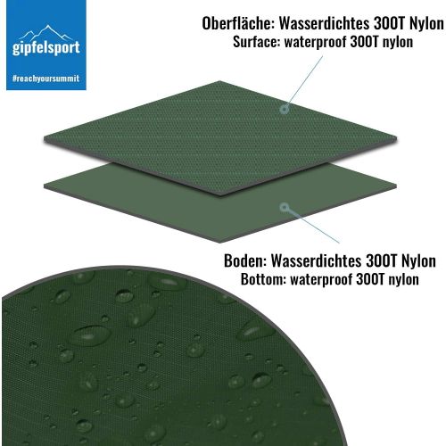  Besuchen Sie den gipfelsport-Store gipfelsport Picknickdecke - Outdoor Picknick Decke I Stranddecke, wasserdicht, waschbar, sandfrei I 200x140 cm gross