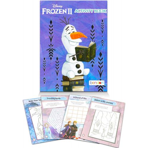  Girl Disney Frozen Craft Set for Kids Ultimate Frozen Craft Bundle with Activity Book, Coloring Pad, Stickers, and More (Frozen Art Activity Set)