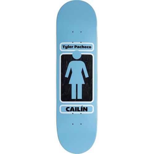  Girl Skateboards Tyler Pacheco 93 Til WR41D1 Skateboard Deck - 7.87 x 31.25 with Mob Grip Perforated Black Griptape - Bundle of 2 Items