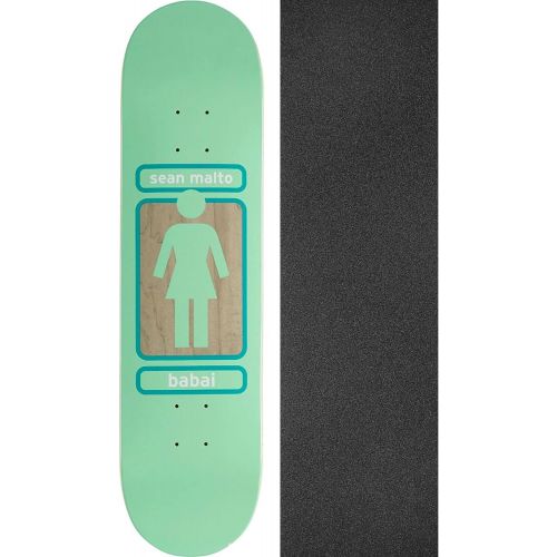  Girl Skateboards Sean Malto 93 Til WR41D1 Skateboard Deck - 7.75 x 31.125 with Black Magic Black Griptape - Bundle of 2 Items