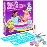 [아마존베스트]GirlZone: Temporary Glitter Tattoos Kit for Girls, 33 Pieces