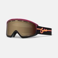 Giro Index OTG Adult Snow Goggles - Pink Neon Lights Strap with Amber Rose Lens (2021)