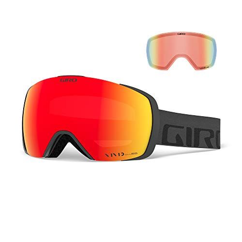  Giro Contact Asian Fit Adult Snow Goggle - Black Techline Strap with Vivid Ember/Vivid Infrared Lenses