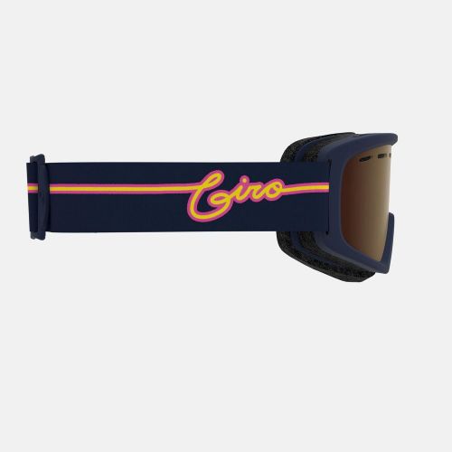  Giro Rev Youth Snow Goggles - Midnight Neon Lights Strap with Amber Rose Lens (2021)