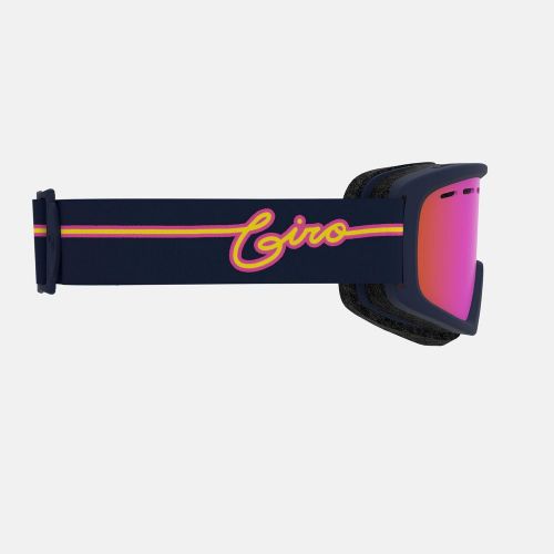  Giro Rev Youth Snow Goggles - Midnight Neon Lights Strap with Amber Pink Lens (2021)