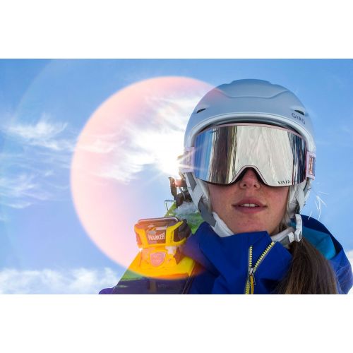  Giro Ella Womens Snow Goggles Rose Gold Shimmer - Vivid OnyxVivid Infrared