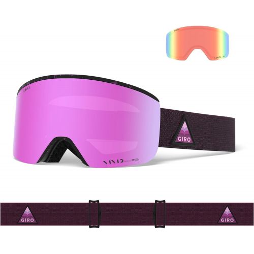  Giro Ella Womens Snow Goggles Rose Gold Shimmer - Vivid OnyxVivid Infrared