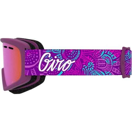  Giro Ella Womens Snow Goggles Rose Gold Shimmer - Vivid OnyxVivid Infrared