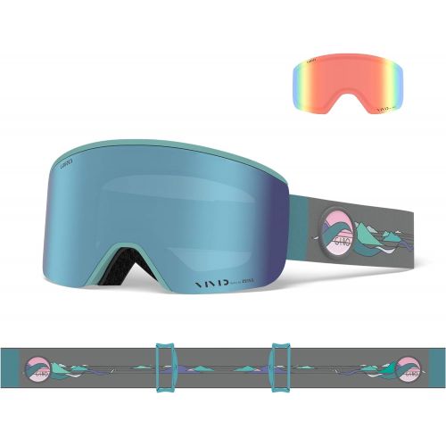  Giro Ella Womens Snow Goggles Rose Gold Shimmer - Vivid OnyxVivid Infrared