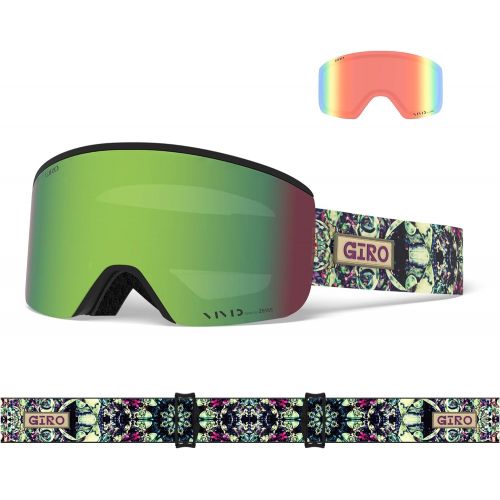  Giro Ella Womens Snow Goggles Rose Gold Shimmer - Vivid OnyxVivid Infrared