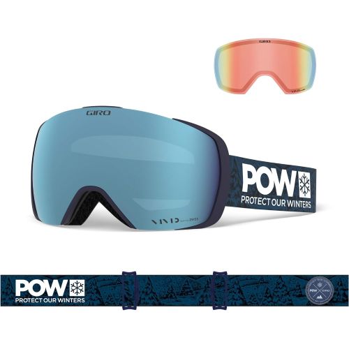  Giro Contact Snow Goggles with Vivid Lens Technology and Snapshot Magnetic Quick Change Lens System