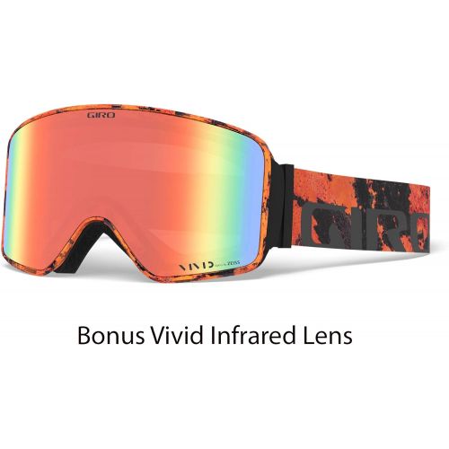  Giro Contact Snow Goggles with Vivid Lens Technology and Snapshot Magnetic Quick Change Lens System