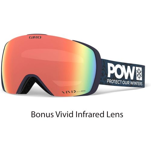  Giro Contact Snow Goggles with Vivid Lens Technology and Snapshot Magnetic Quick Change Lens System