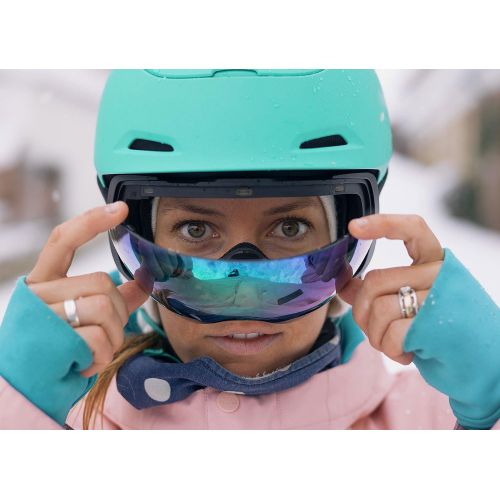  Giro Contact Snow Goggles with Vivid Lens Technology and Snapshot Magnetic Quick Change Lens System