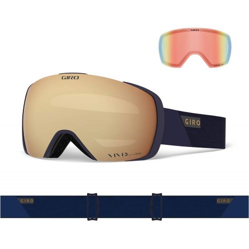  Giro Contact Snow Goggles with Vivid Lens Technology and Snapshot Magnetic Quick Change Lens System