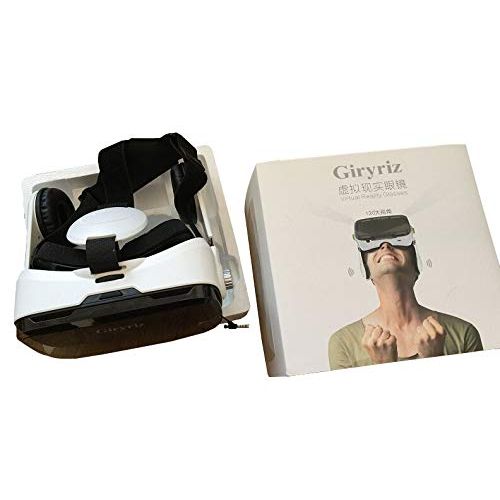 Giryriz Virtual Reality Headset, VR Headset VR Glasses for TV, Movies & Video Games, Compatible with Smartphones Within 4.0-6.0 Inch Screen, White
