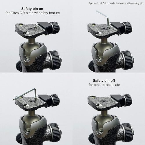  Gitzo Lightweight Series 1 Traveler Carbon Fiber Tripod with Center Ball Head, Silver & Black (GK1545T-82TQDUS)