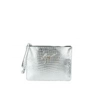 Giuseppe Zanotti Croco print mirror leather pouch