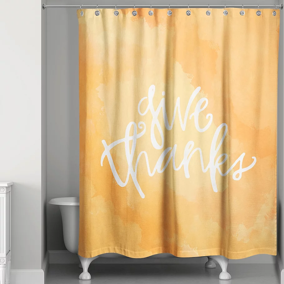  Give Thanks Shower Curtain