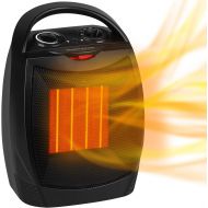 [아마존베스트]GiveBest Portable Electric Space Heater, 1500W/750W Ceramic Heater with Thermostat, Heat Up 200 Square Feet in Minutes, Safe and Quiet for Office Room Desk Indoor Use ( Black )