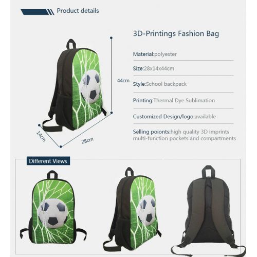  GiveMeBag GIVE ME BAG Generic Wolf Printing School Backpack for Students Boys Fashion Lightweight Back Pack