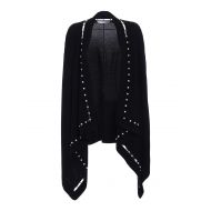 Givenchy Black pearl trim open cardigan