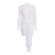 Givenchy Cotton voile belted long shirt