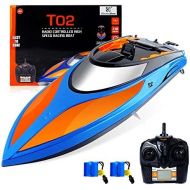 [아마존 핫딜]  [아마존핫딜]Gizmovine RC Boat Pool Toys High Speed (20 MPH+) Electric 180 Degree Flipping Remote Control Boat for Pools and Lakes 2.4GHz RC Racing Boats for Adults & Kids + Bonus Battery, 2019