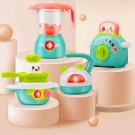 [아마존 핫딜] Gizmovine Play Kitchen Accessories, 4PCs Mini Simulation Musical Kitchen Toys for Kids Cooking Set Pretend Play Home Kitchen Appliances for Girls Kids Toddler
