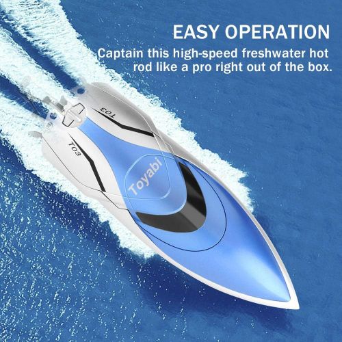  [아마존 핫딜] Gizmovine GizmoVine RC Boat High Speed (20MPH+) Remote Control Boats for Pools and Lakes with Extra Battery for Kids and Adults , 2019 Update Version (H106)