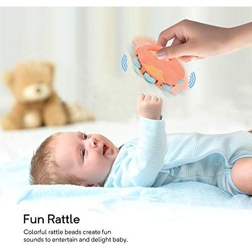  [아마존베스트]Gizmovine Baby Toys Rattles Set, Infant Grasping Grab Toys, Spin Shaking Bell Musical Toy Set Early Educational Toys with Storage Box for Toddler Newborn Baby 3, 6, 9, 12 Month (10