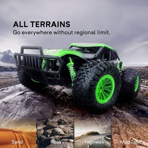  Remote Control Car, Gizmovine 1:14 Scale Large Electric Drift RC Cars, High Speed Waterproof Race Cars for Boys Adults, 2.4GHz Off Road RC Trucks Buggy Toys with 2 Rechargeable Bat