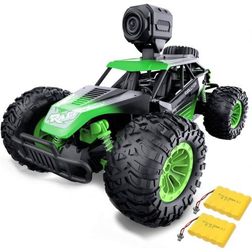  Gizmovine WiFi RC Cars with Camera, High Speed Racing Off-Road RC Cars with 2 Rechargeable Batteries, Outdoor RC Trucks Buggy Vehicle Electric Toy Cars,Gift for Boys and Girls