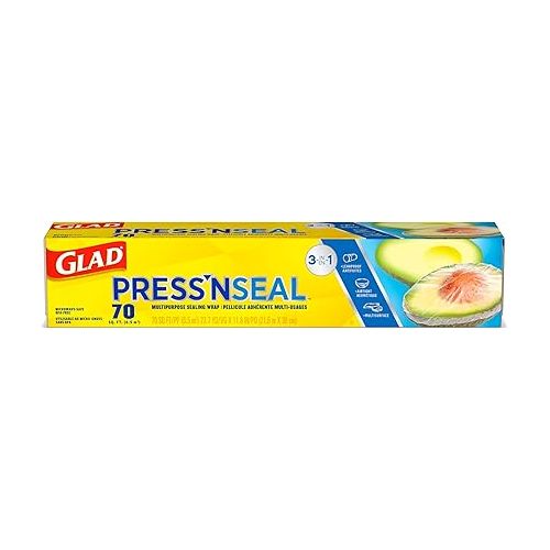  Glad Press'n Seal Plastic Food Wrap - 70 Square Foot Roll