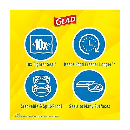  Glad Press'n Seal Plastic Food Wrap - 70 Square Foot Roll