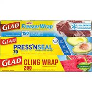 [무료배송]Glad Trash & Food Storage Plastic Food Wrap Variety Pack - Pressn Seal Wrap - FreezerWrap - ClingWrap (Pack of 3) (B01FDB1TGO)
